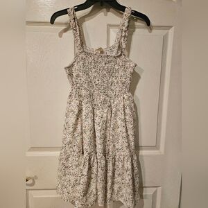 N.Y.L.A. Floral Mini Dress in Cream and Pink